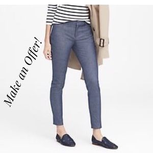 Banana Republic Blue-Gray Hampton Pants Size 8